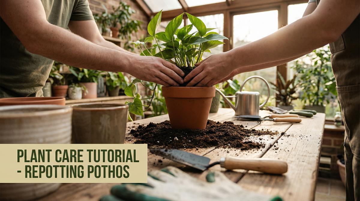 小马拉大车植物换盆视频教程